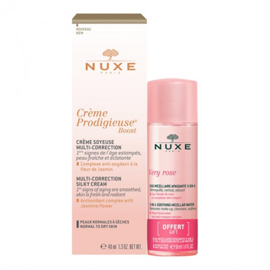 Nuxe Crème Prodigieuse crème gel 40ml & Very Rose eau micellaire 40ml Nuxe Crème Prodigieuse crème gel 40ml & Very Rose eau micellaire 40ml