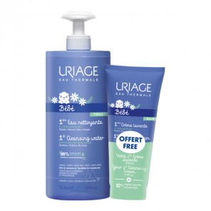 Uriage 1ère eau nettoyante 1L + 1ère crème lavante 200ml