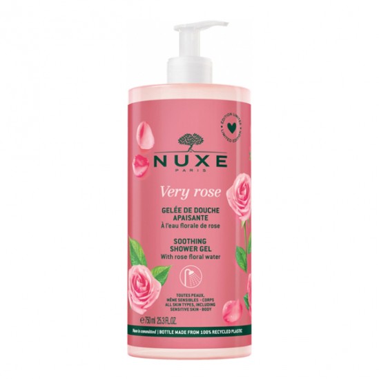 Nuxe Very rose gelée de douche apaisante 750ml Nuxe Very rose gelée de douche apaisante 750ml