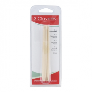 3 Claveles repousse peaux 12cm 10 unités