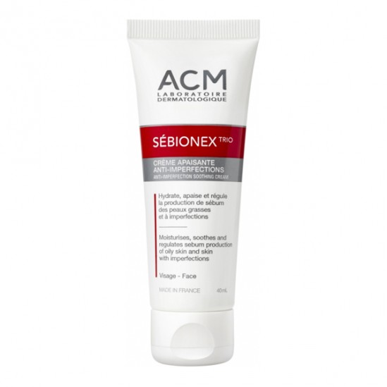 ACM Sébionex Trio crème apaisante anti-imperfections 40ml ACM Sébionex Trio crème apaisante anti-imperfections 40ml