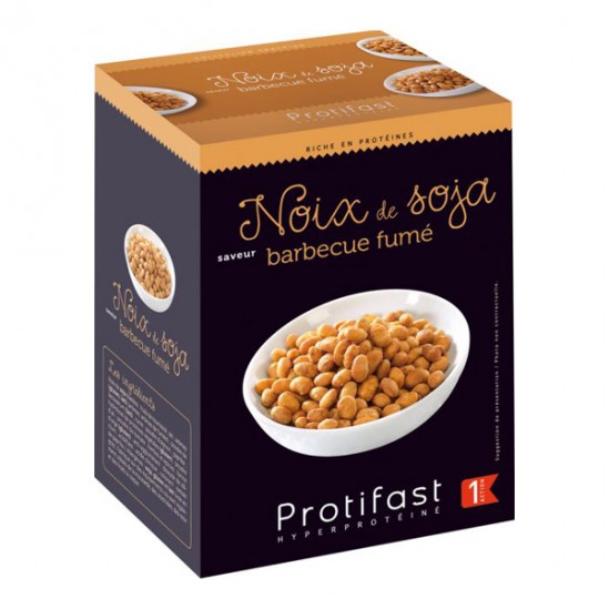 Protifast Noix de soja grillées saveur barbecue fumé 210gr Protifast Noix de soja grillées saveur barbecue fumé 210gr