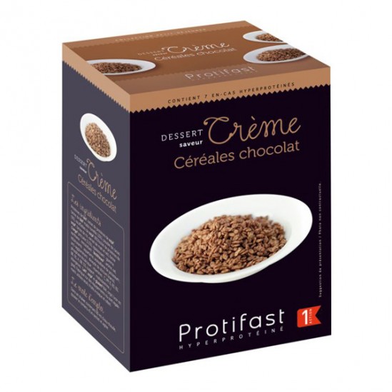 Protifast Dessert crème céréales chocolat 7 sachets x 28gr Protifast Dessert crème céréales chocolat 7 sachets x 28gr