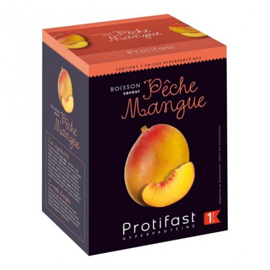 Protifast Boisson pêche mangue boîte de 7 sachets x 24gr Protifast Boisson pêche mangue boîte de 7 sachets x 24gr