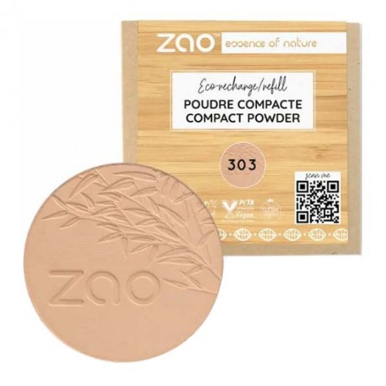 ZAO Recharge poudre compacte 301 ivoire