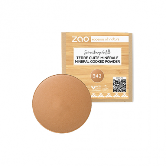 ZAO Recharge Terre cuite minérale 341 beige cuivré ZAO Recharge Terre cuite minérale 341 beige cuivré