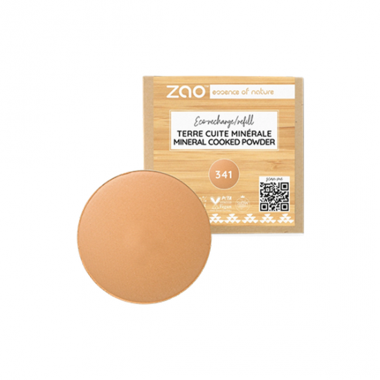 ZAO Recharge Terre cuite minérale 341 beige cuivré ZAO Recharge Terre cuite minérale 341 beige cuivré