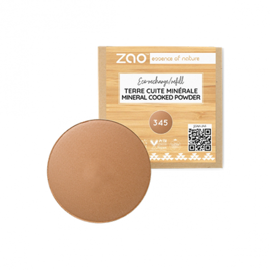 ZAO Recharge Terre cuite minérale 341 beige cuivré ZAO Recharge Terre cuite minérale 341 beige cuivré