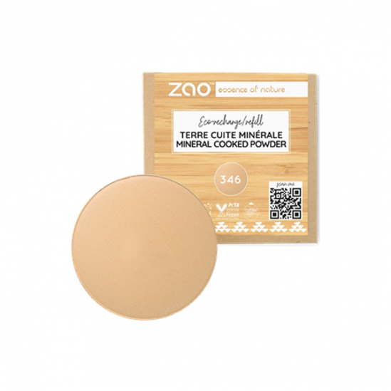 ZAO Recharge Terre cuite minérale 346 beige clair ZAO Recharge Terre cuite minérale 346 beige clair