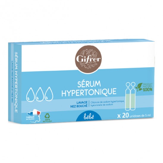 Gifrer sérum hypertonique 20 x 5ml Gifrer sérum hypertonique 20 x 5ml