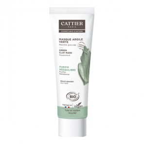 Cattier masque à l'argile verte peaux grasses 100ml